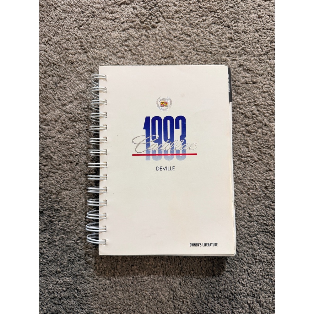 1993 Cadillac DeVille Owners Manual Literature Spiral Bound Operation Care Guide